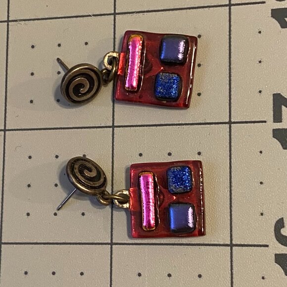 Earrings, glass - Picture 3 of 3